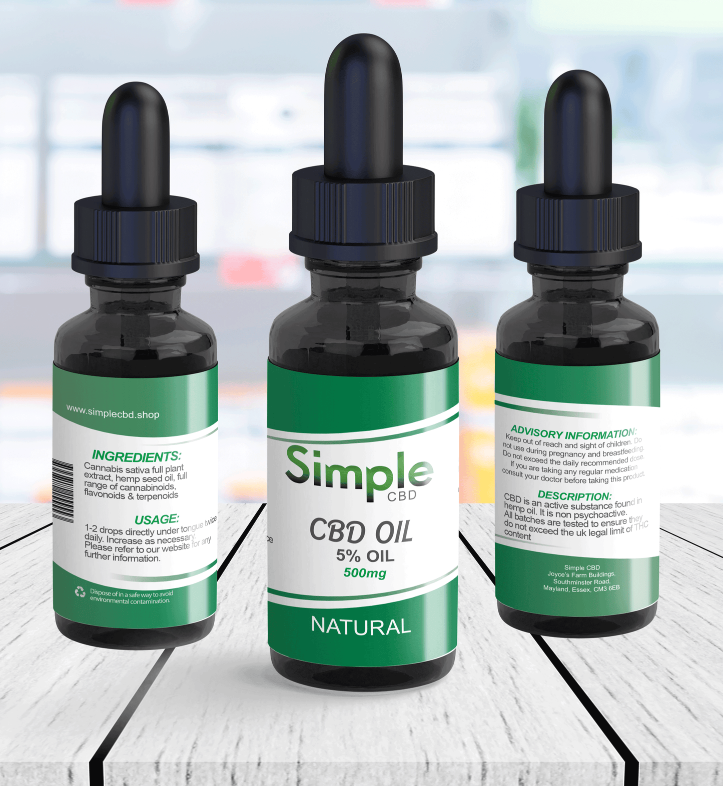 500mg (5%) CBD oil