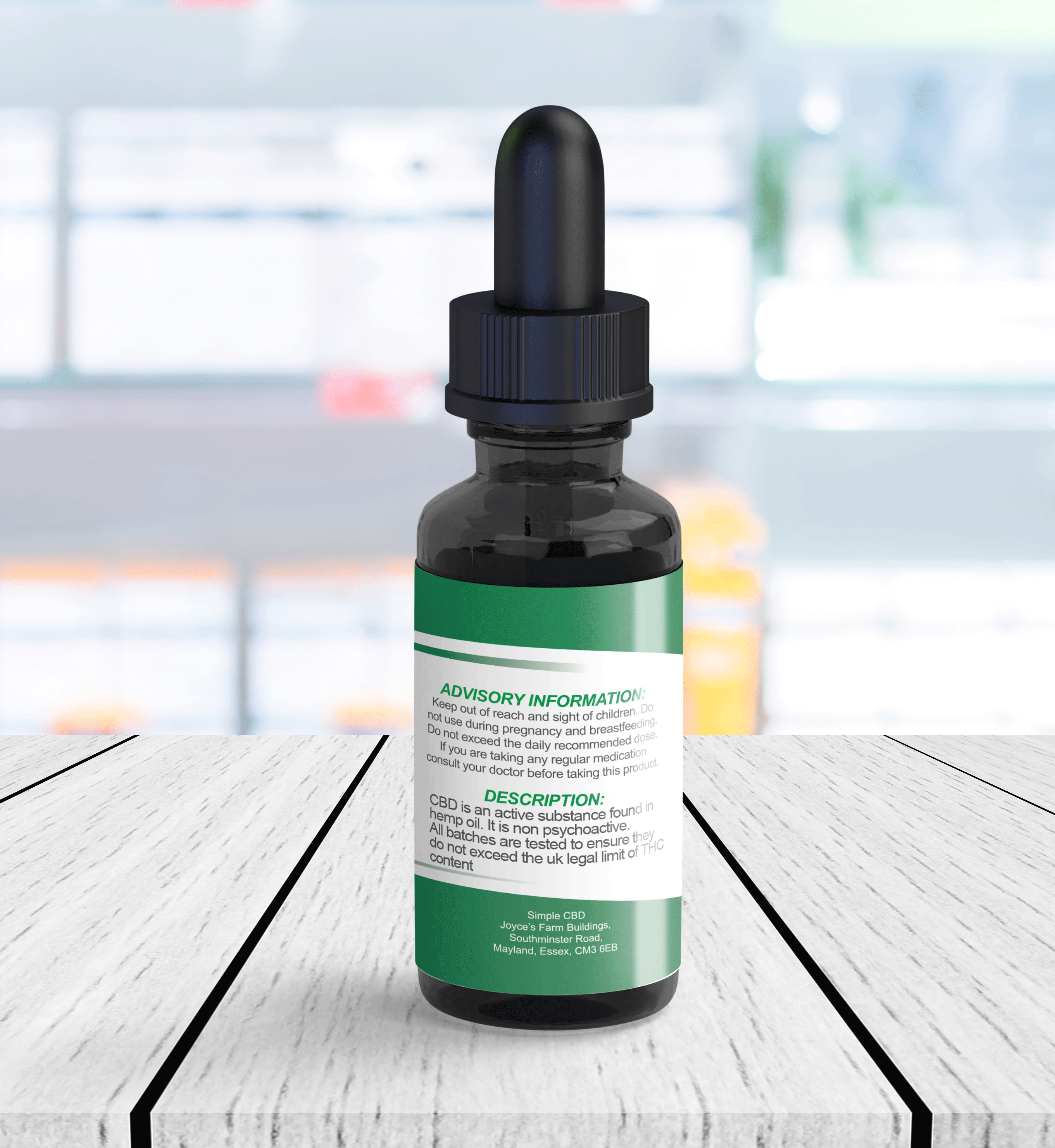 Monthly Subscription 1000mg (10%) Golden Oil tincure oil in a 10ml bottle