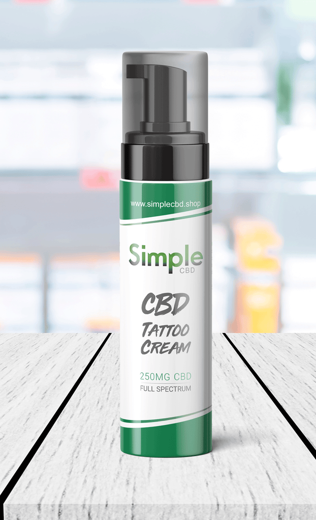 250mg CBD tattoo healing cream